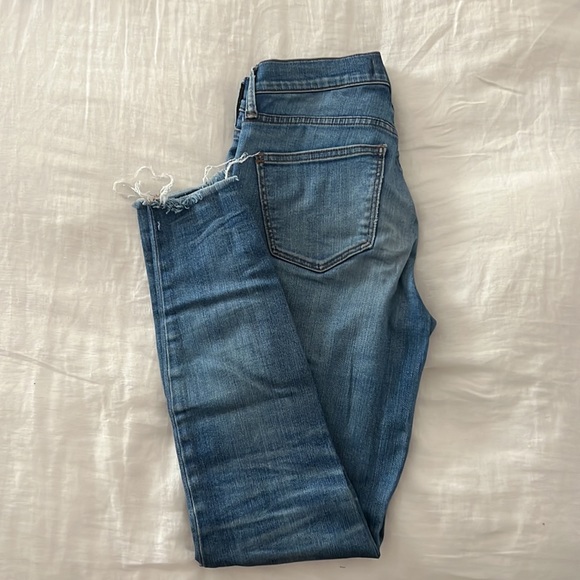High rise madewell jeans - frayed ankle - Picture 2 of 3